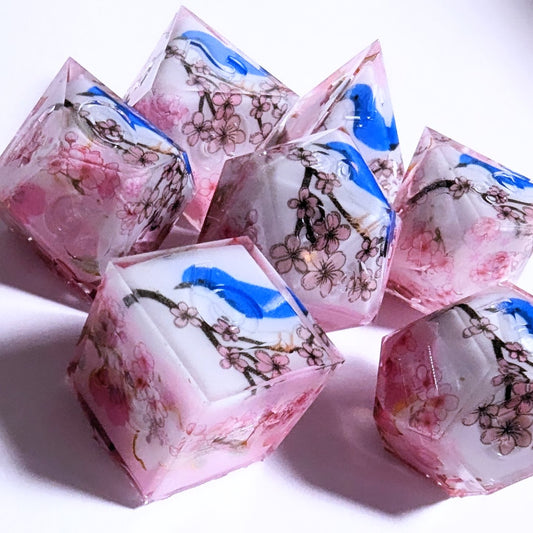 Blue Bird Sakura Dice Set