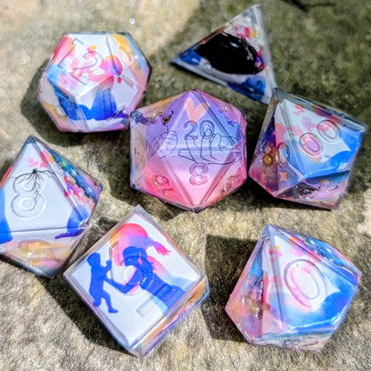 Healing of Past Washi Tape 7pc Dice Set