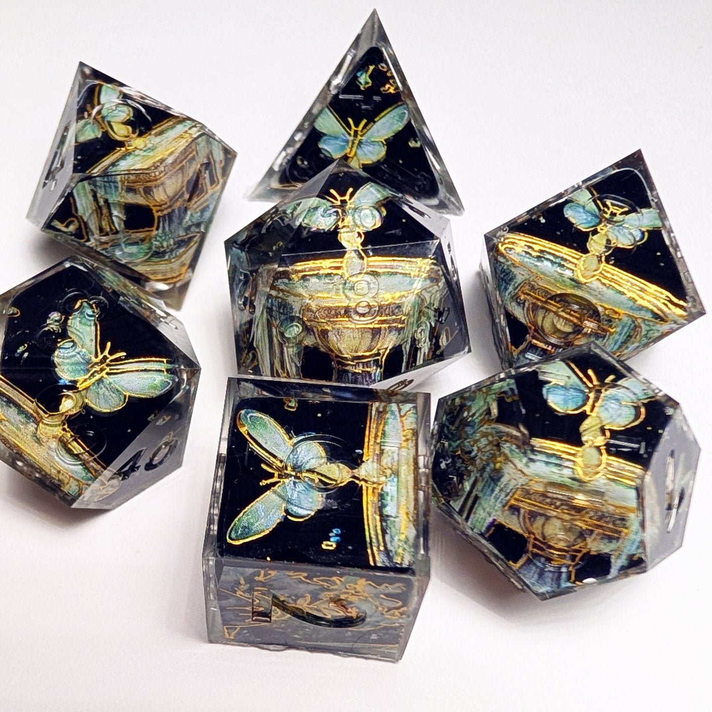Midnight Flutter Washi Tape Dice Set