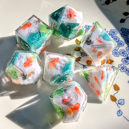 Koi Pond Washi Tape Dice Set