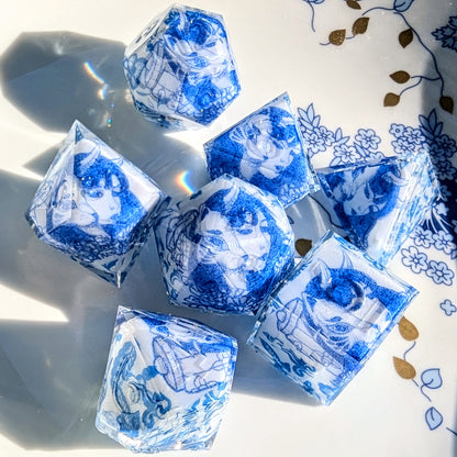 Qing Hua Oni Washi Tape Dice Set