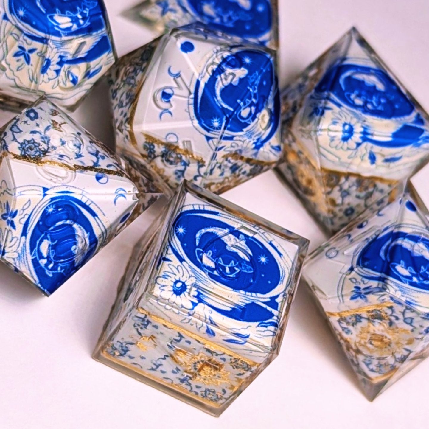 Qing Hua Teacup Koi Washi Tape Dice Set