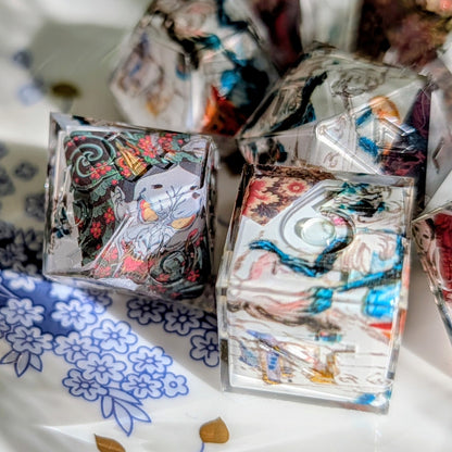 Hua Pi Painted Skin Ghoul Washi Tape Dice Set