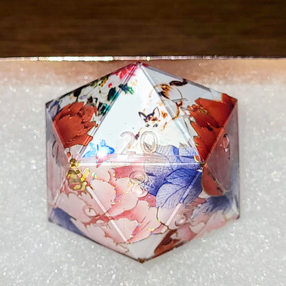 Flawed 35mm Chonk Cat and Peony