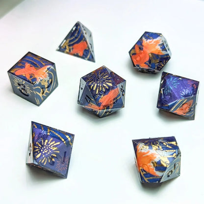 Goldfish Firework Washi Tape Dice Set