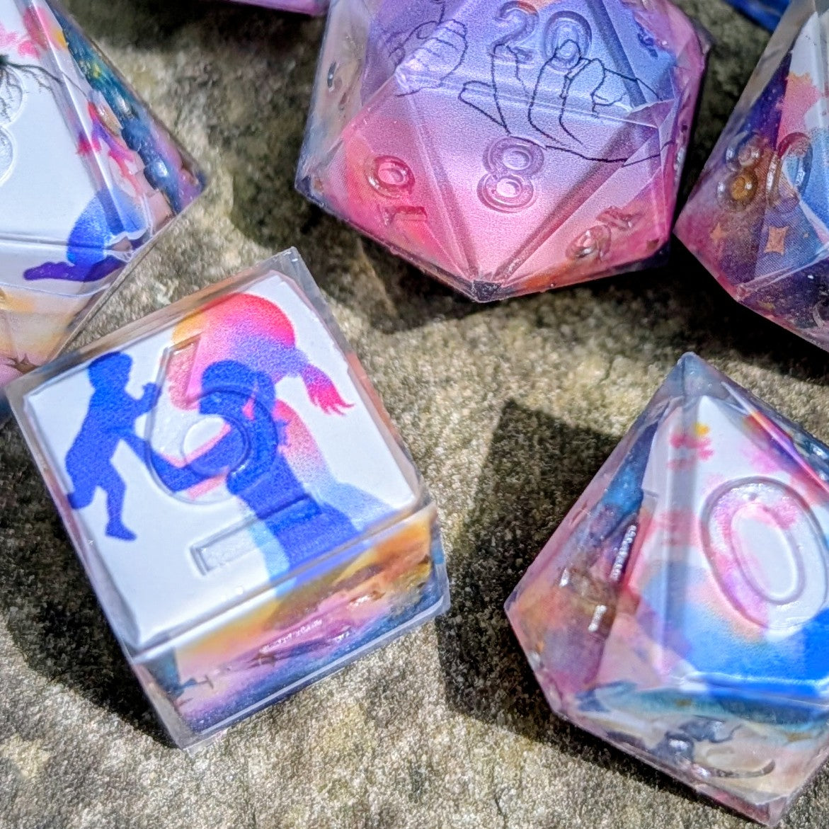 Healing of Past Washi Tape 7pc Dice Set