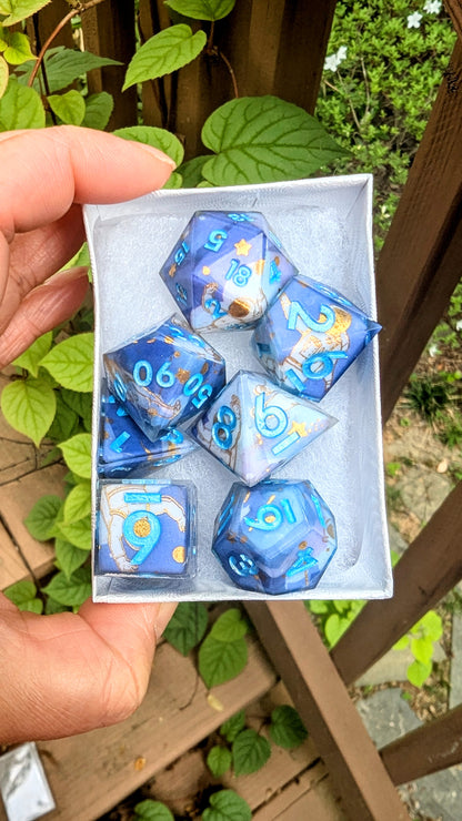 Space Astronaut Moon Landing Tape Dice Set