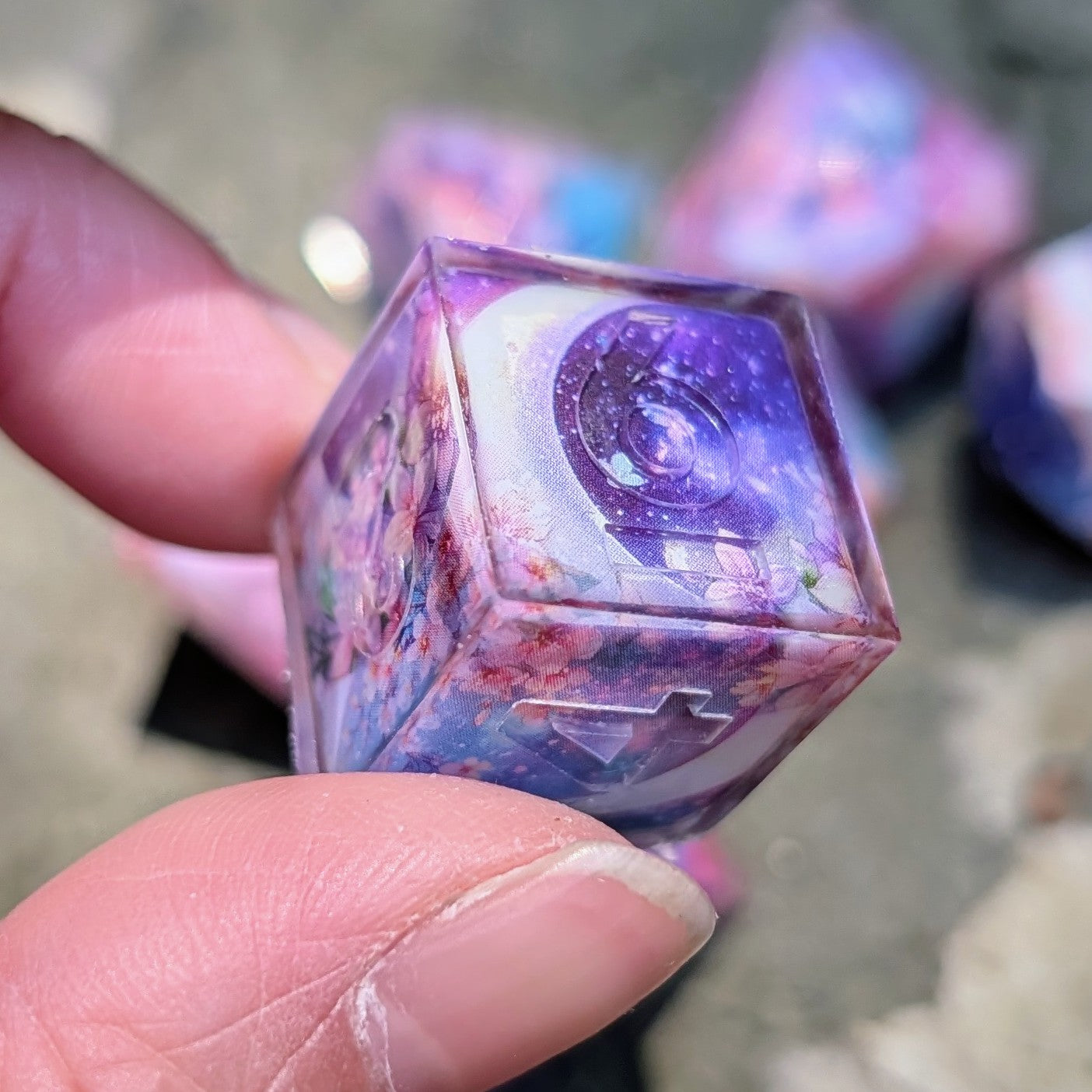 Pastel Moon Washi Tape Dice Set