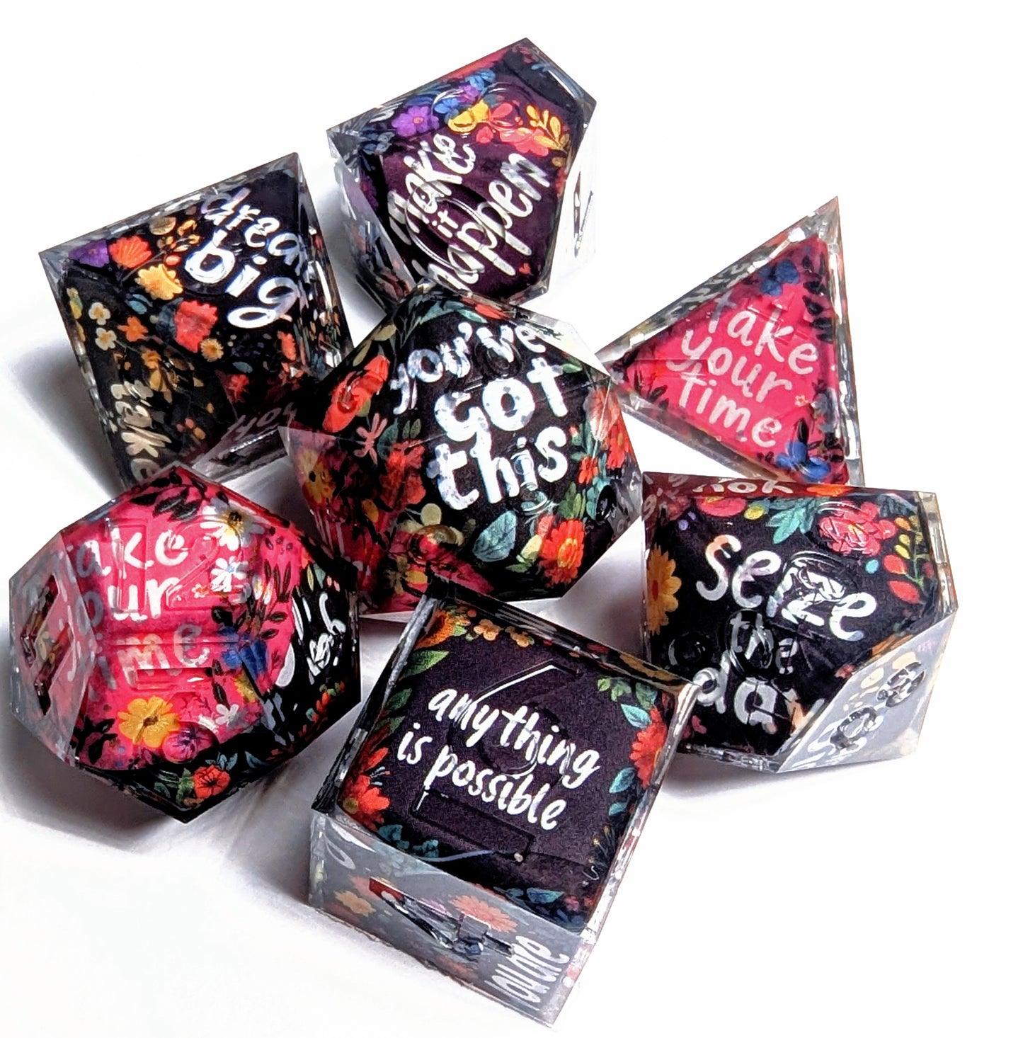 Postive Affirmation Washi Tape Dice Set