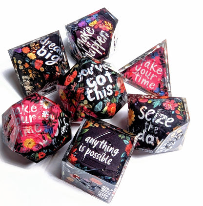Postive Affirmation Washi Tape Dice Set