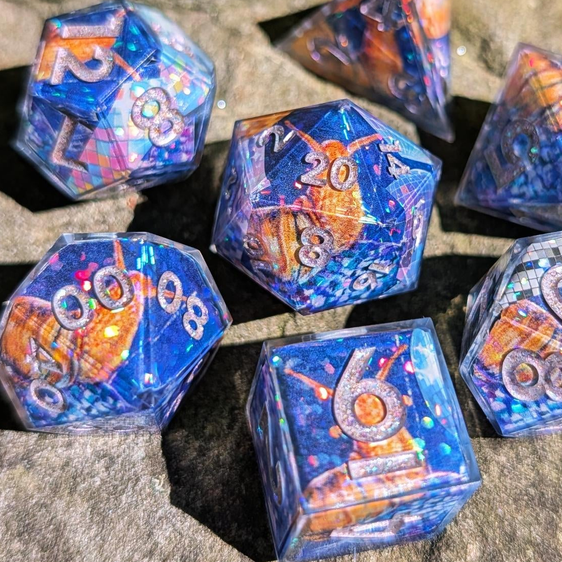 Disco Snail Washi Tape Dice Set