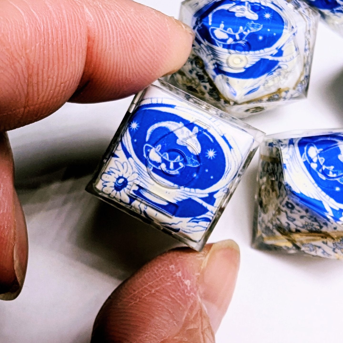 Qing Hua Teacup Koi Washi Tape Dice Set