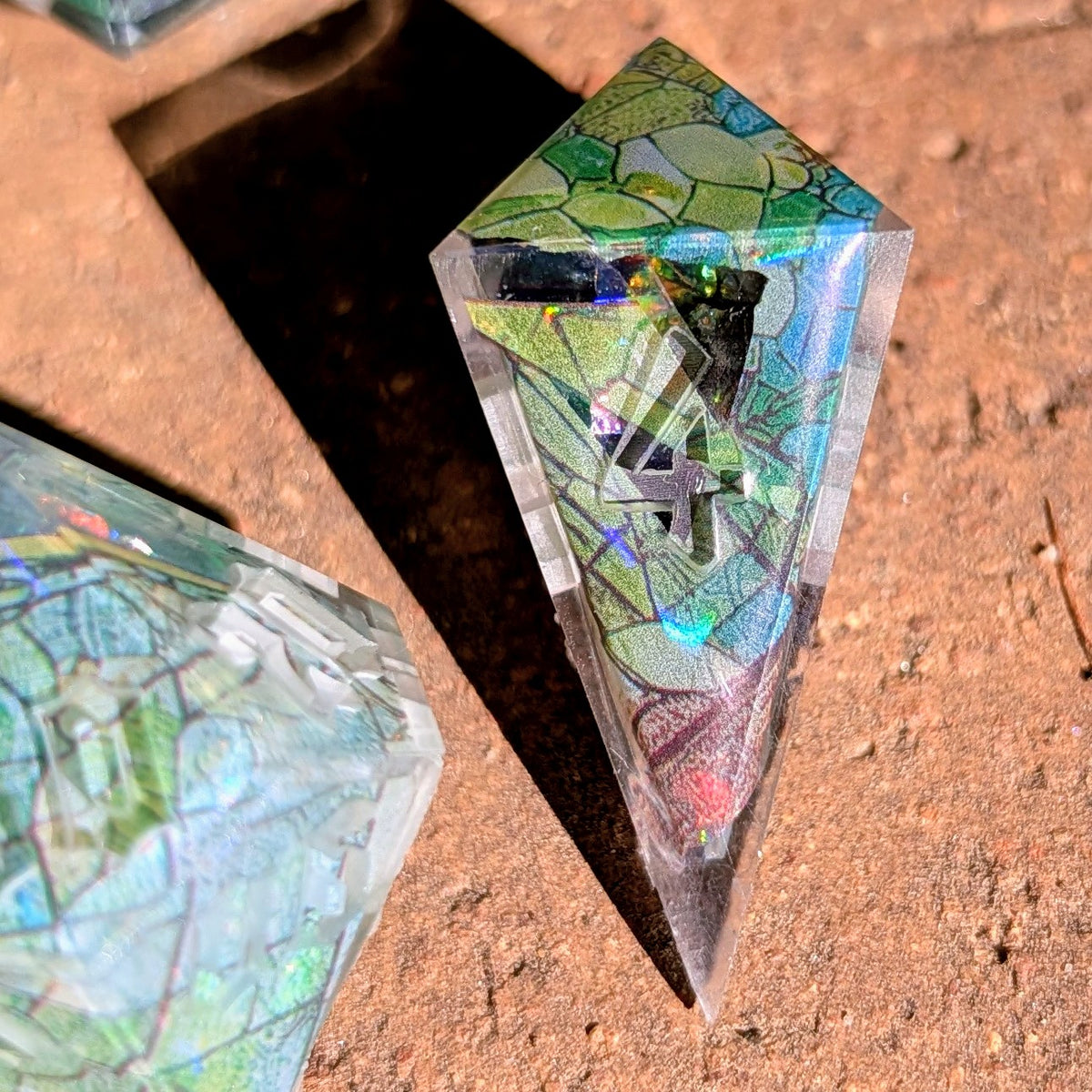 Fragmented Fae Cathedral Alt Shaped 7pc Dice Set