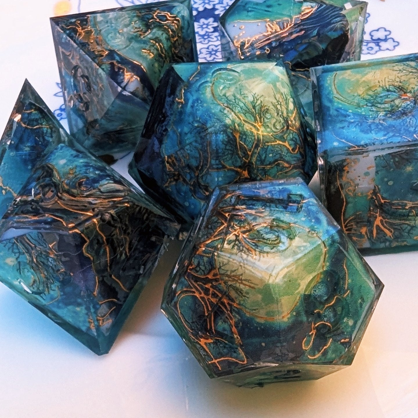 Moonlight Hollow Forest Washi Tape Dice Set