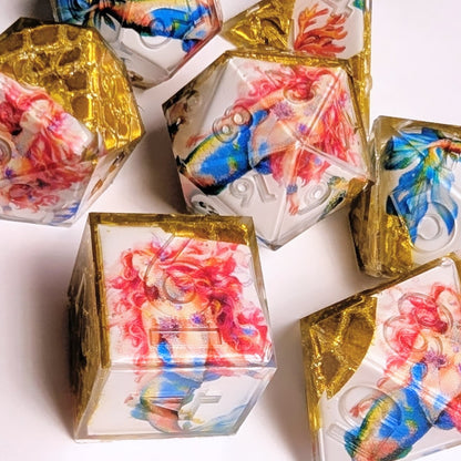 Mermaid and Sunken Treasure Washi Tape Dice Set