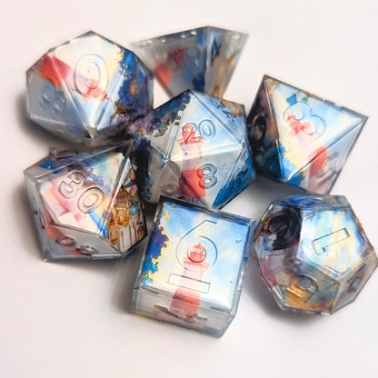 Lighthouse Shimmer Washi Tape Dice Set
