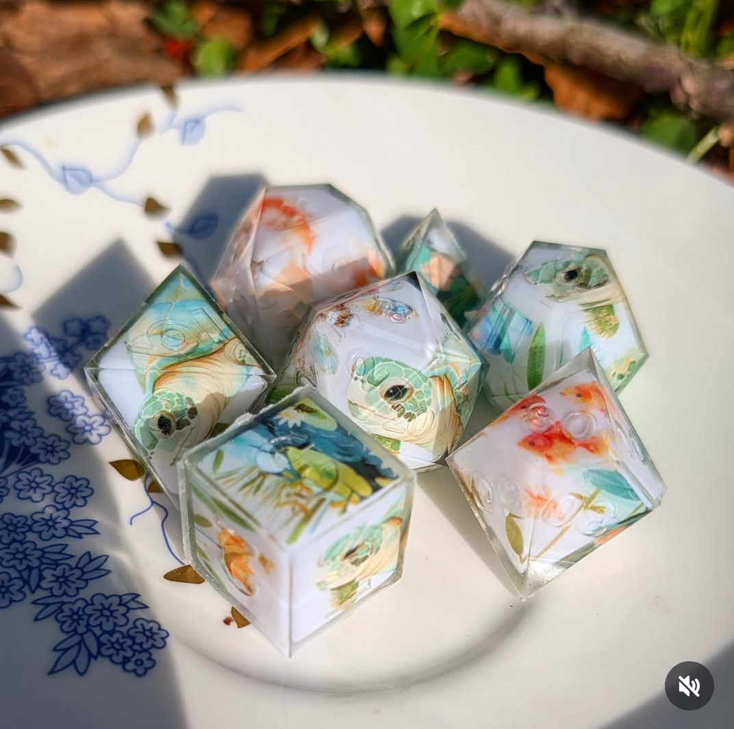 Turtle Pond Washi Tape Dice Set