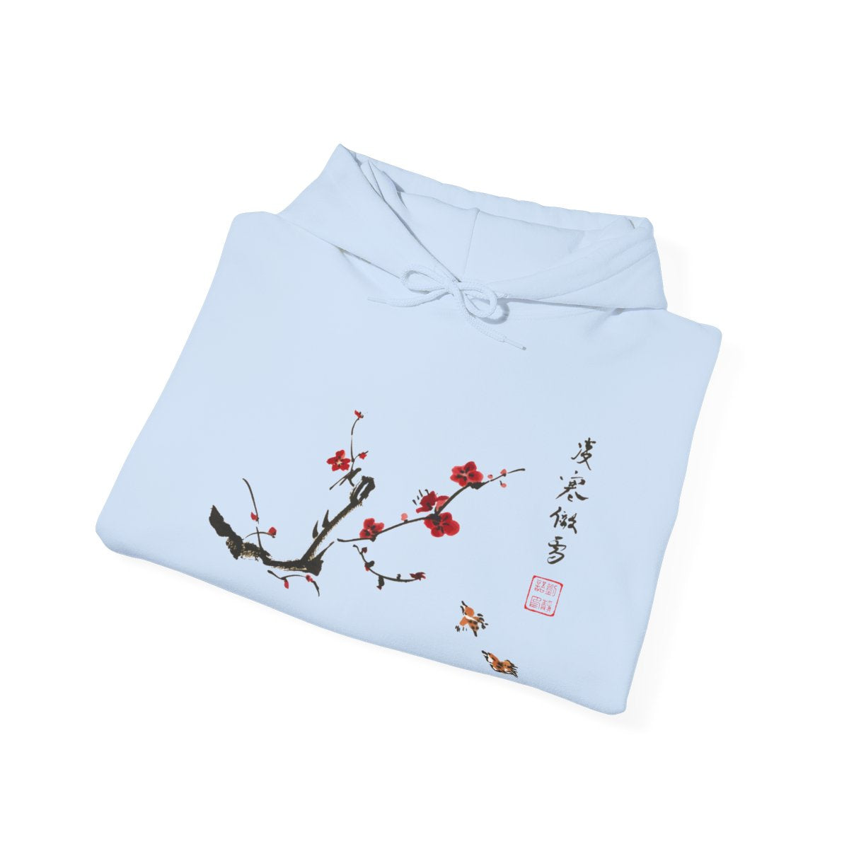 Plum Blossom Birds Brave Spirit Hoodie Sweatshirt