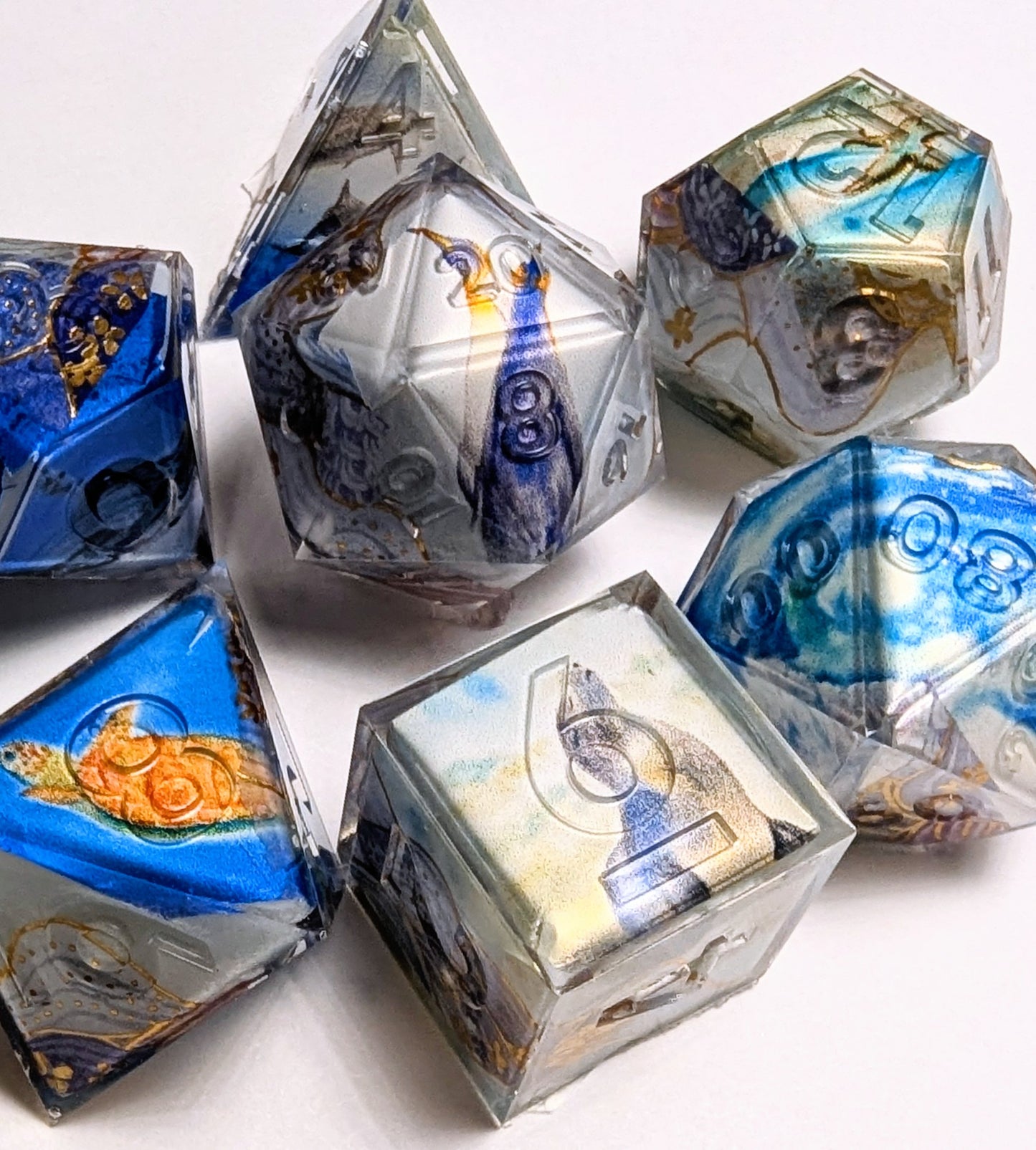 Ocean Creatures Washi Tape Dice Set