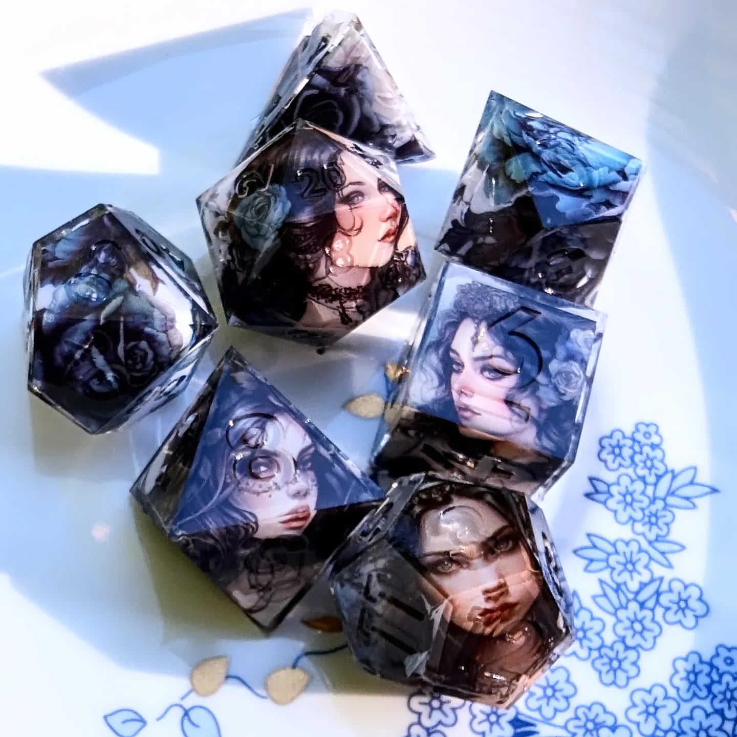 Goth Girl Washi Tape Dice Set