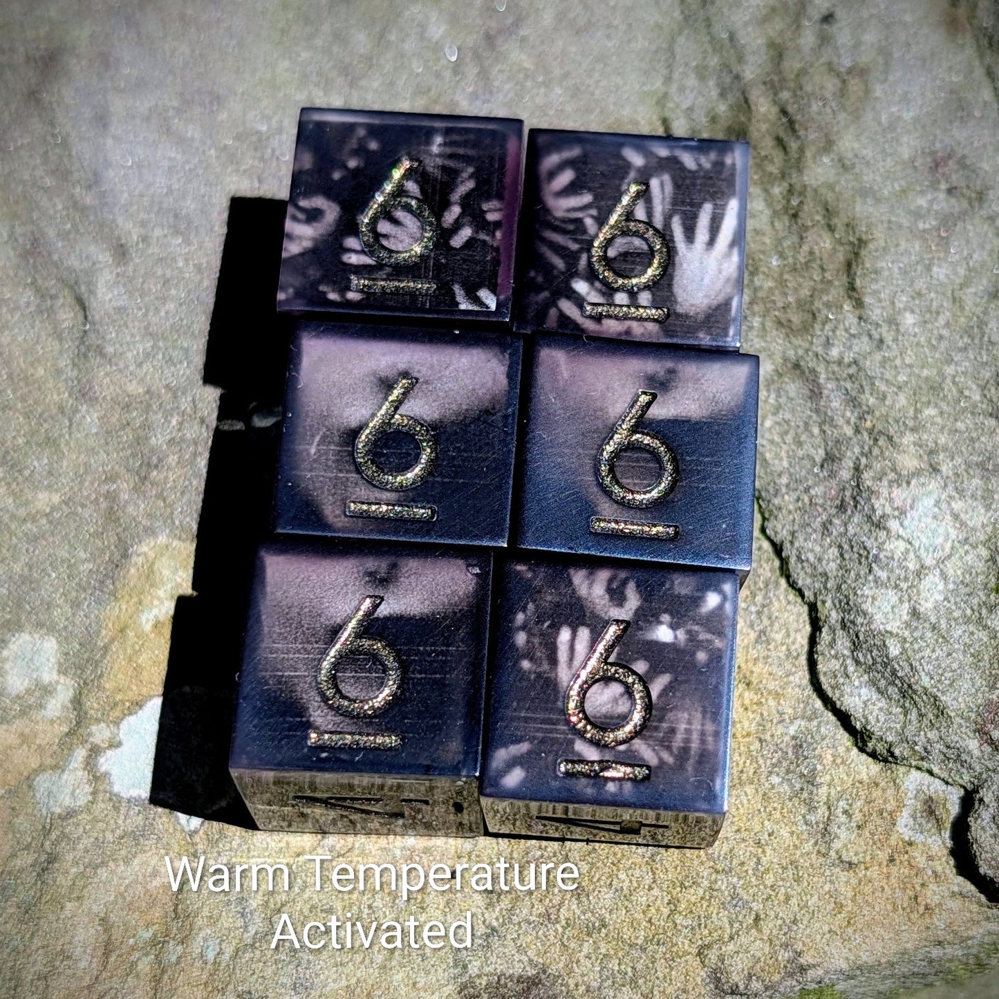 Disappearing Horror Temperature Activated 6D6 Dice Set