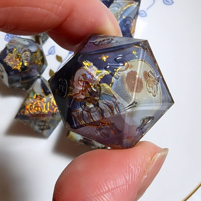 Fountain Rose Washi Tape Dice Set (Moonlight Series)