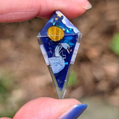 Swan Lake in Space Alt Shaped 7pc Dice Set