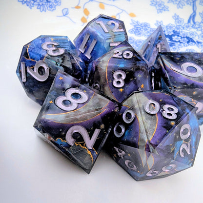 Moonlight Nebula Dream Washi Tape Dice Set