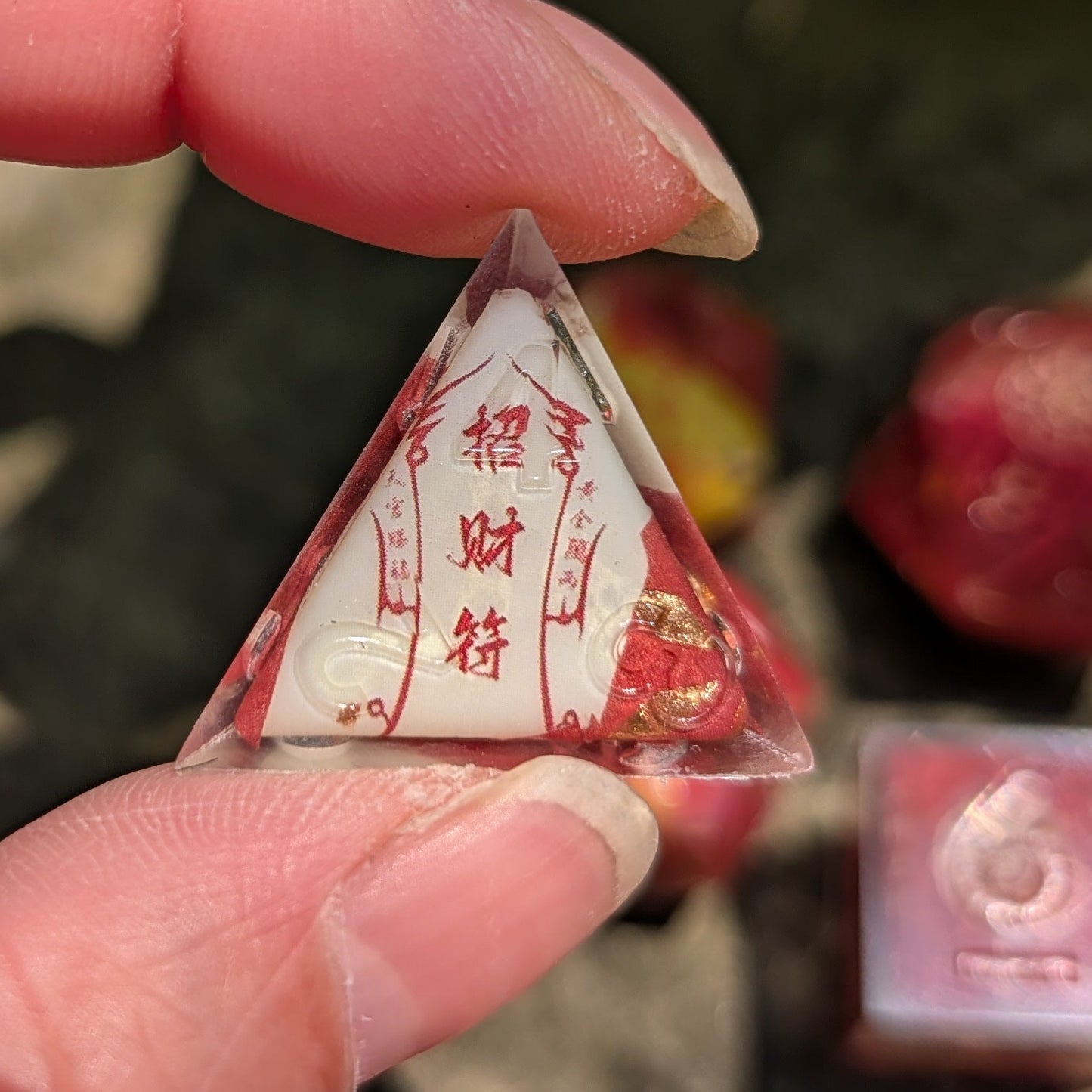 Chinese Talisman 7pc Dice Set