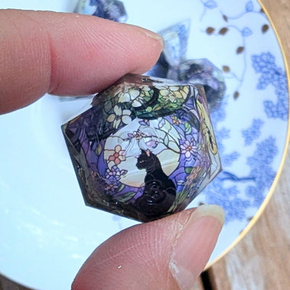 Stained Glass Cat Washi Tape Dice Set