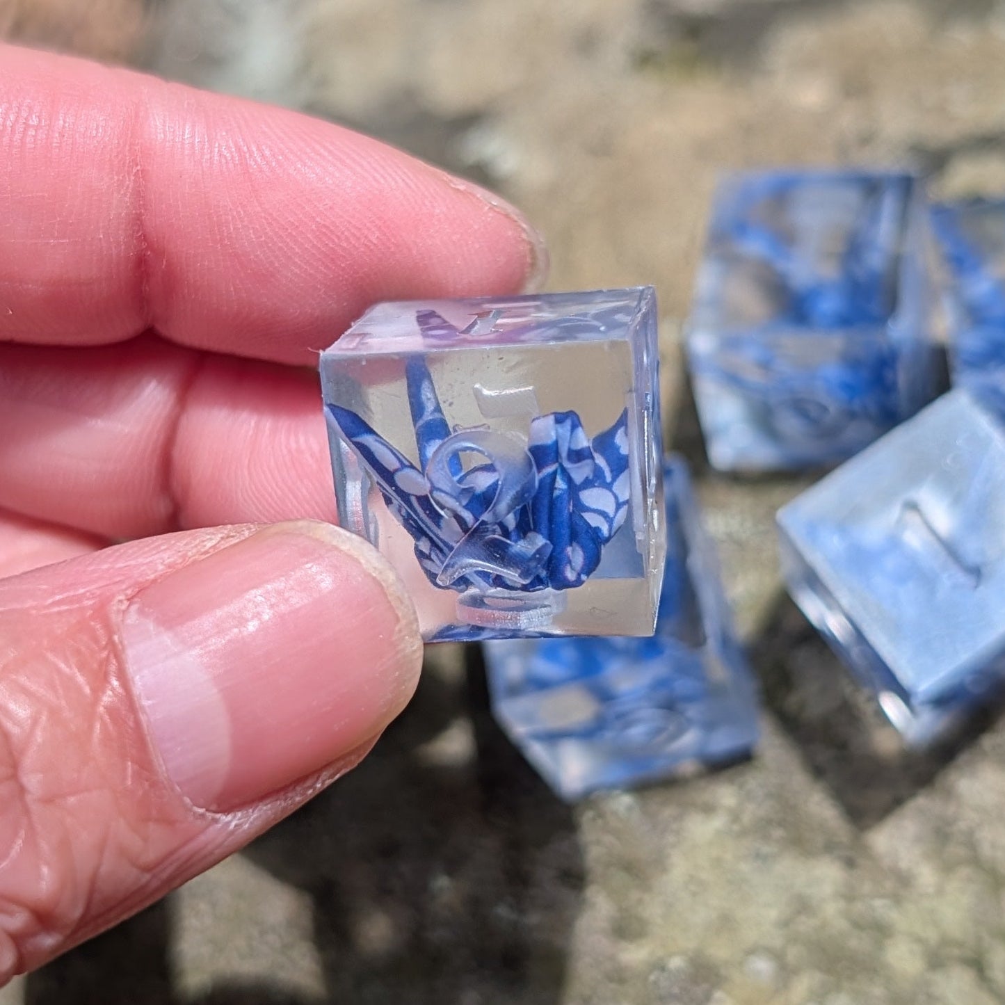 6D6 Qinghua Origami Crane Dice