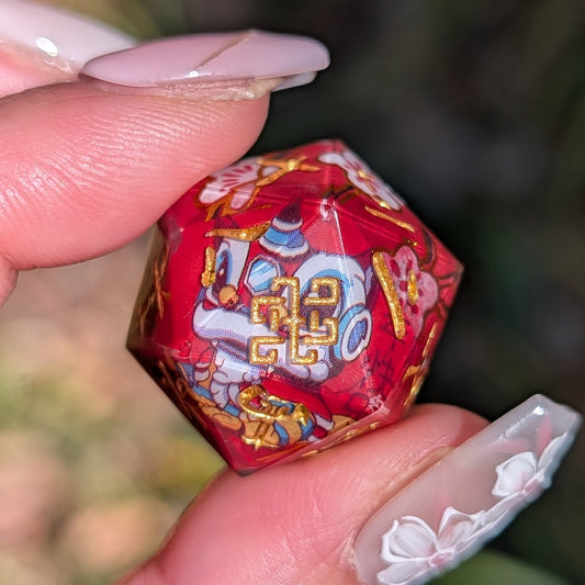 Lion Dance Single D20 Chinese Characters (Kanji)
