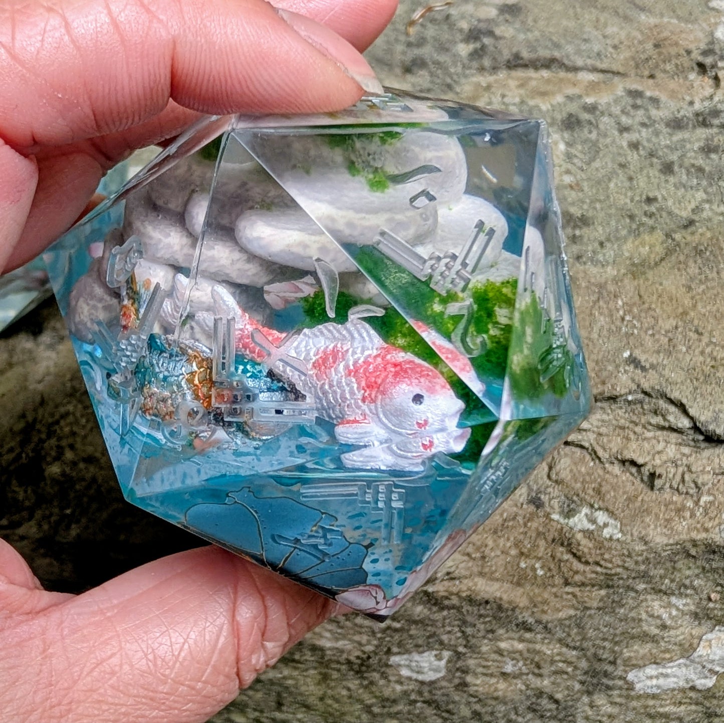 Koi Pond Keeper of Peace 55mm Diorama Kanji Chonk