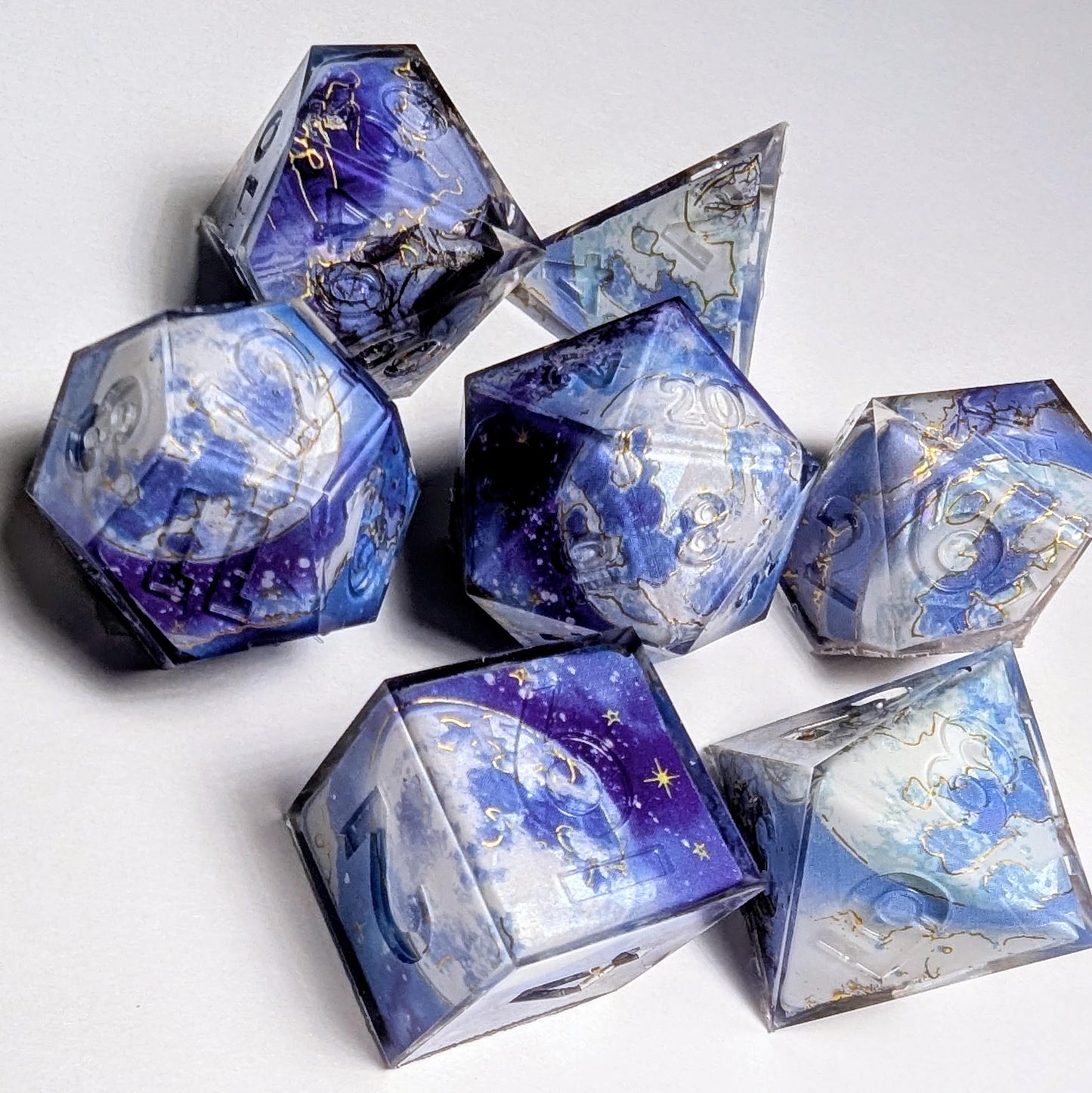 Lunar Winter Washi Tape Dice Set