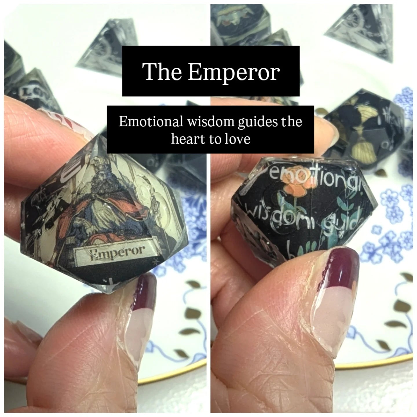 Tarot Card Self-Love Washi Tape Dice Set