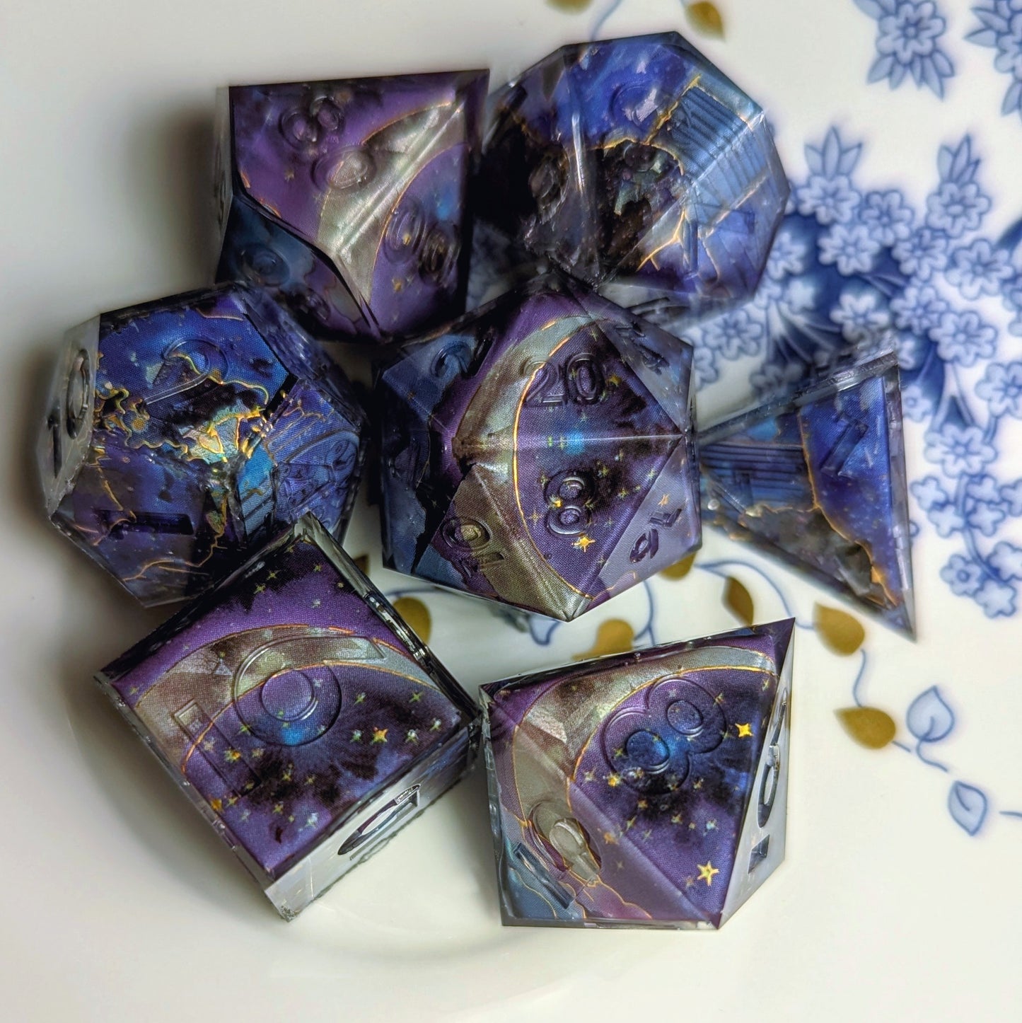 Moonlight Nebula Dream Washi Tape Dice Set