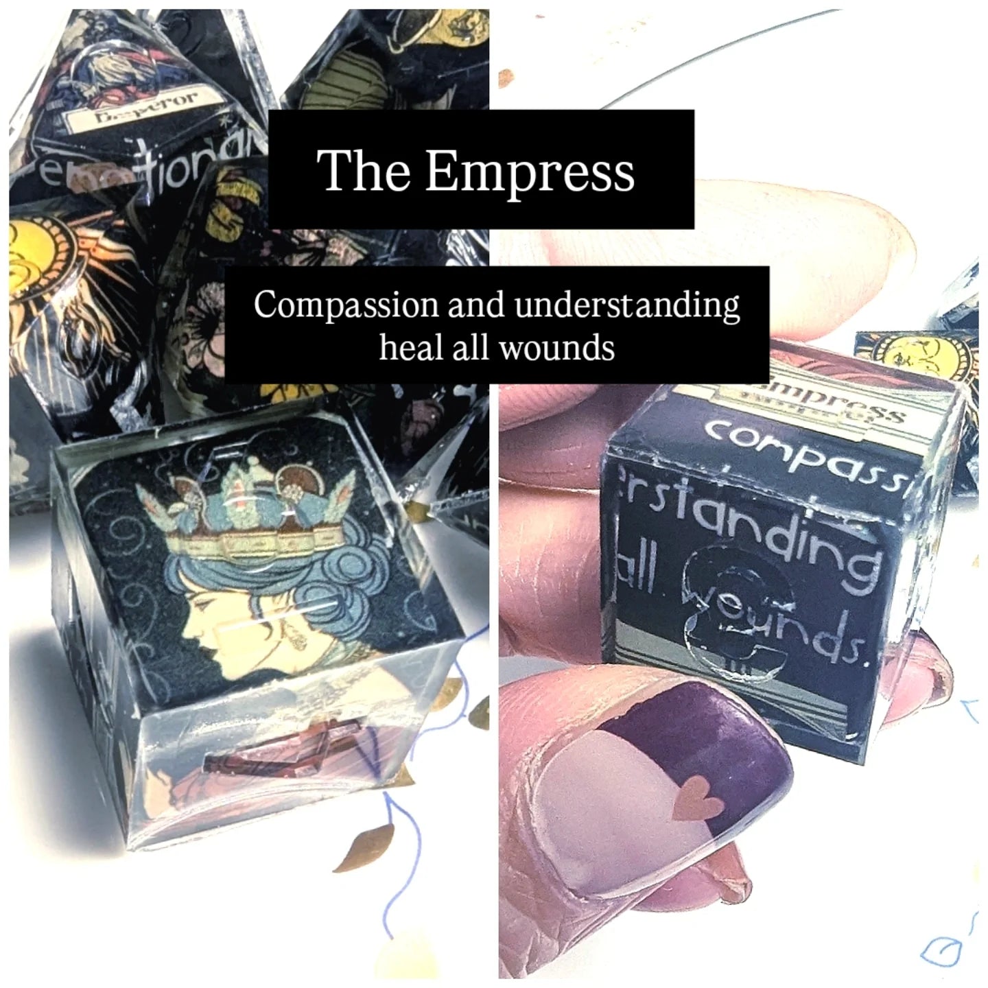 Tarot Card Self-Love Washi Tape Dice Set