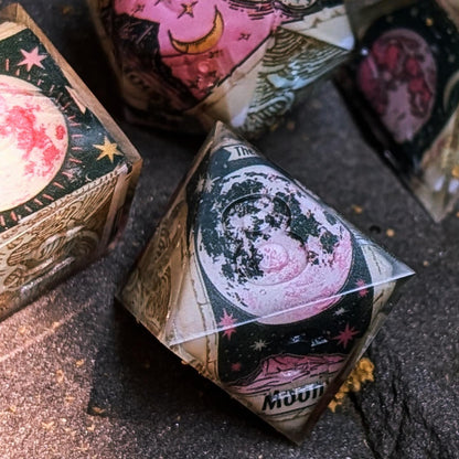 Moon Phase and Tide Washi Tape 7pc Dice Set