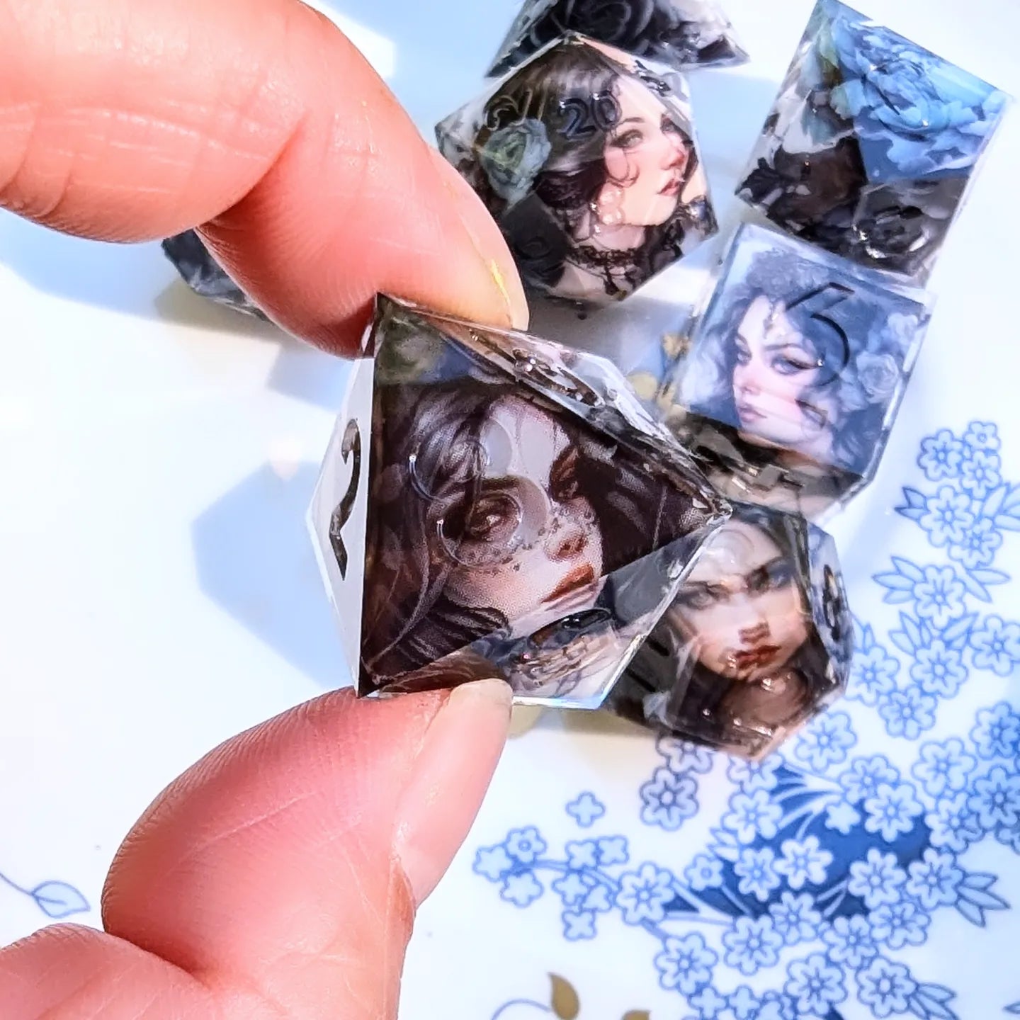 Goth Girl Washi Tape Dice Set