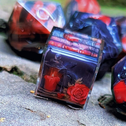 Vampire Library Semi-Clear Tape 7pc Dice