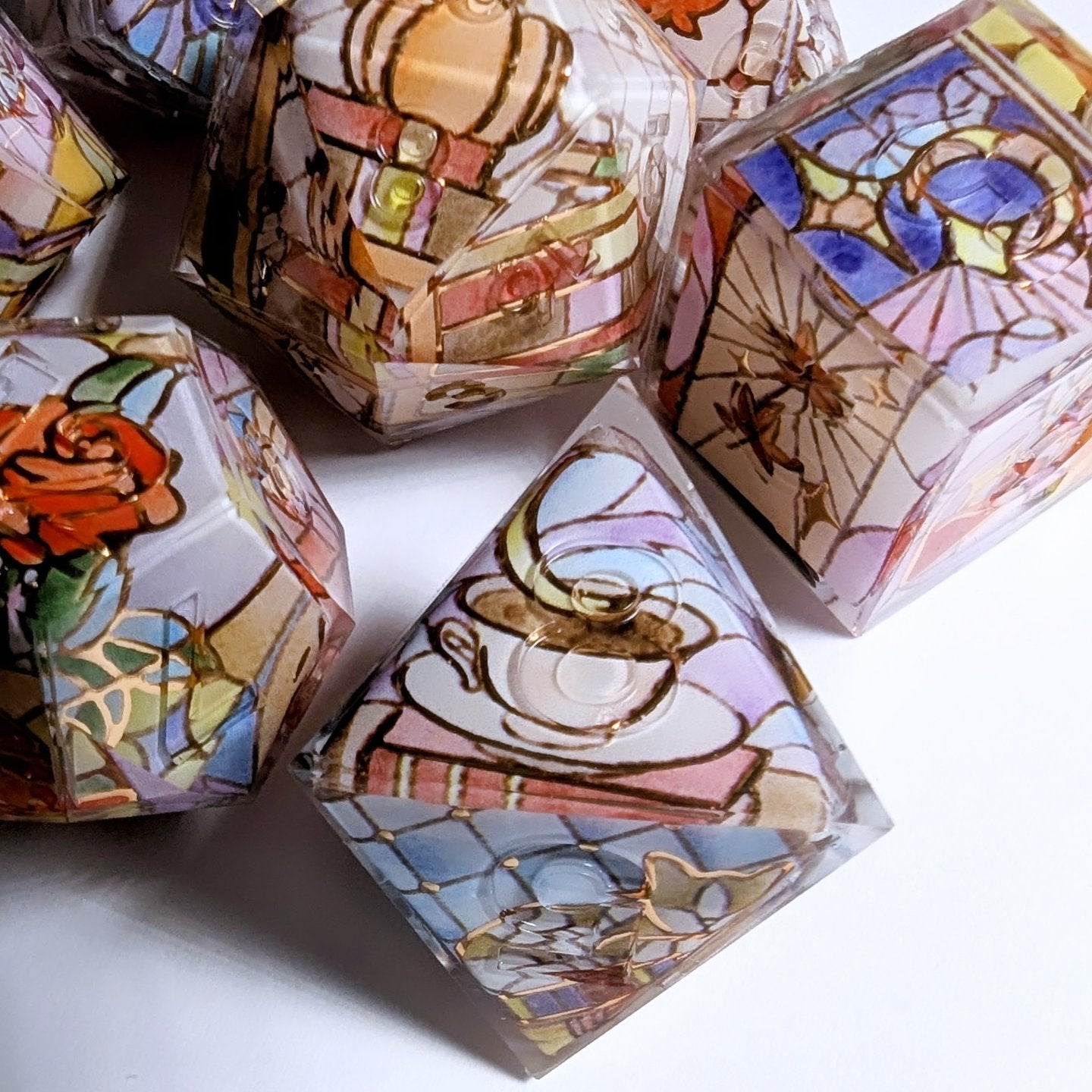 Stained Glass Fall Favorites Washi Tape Dice Set