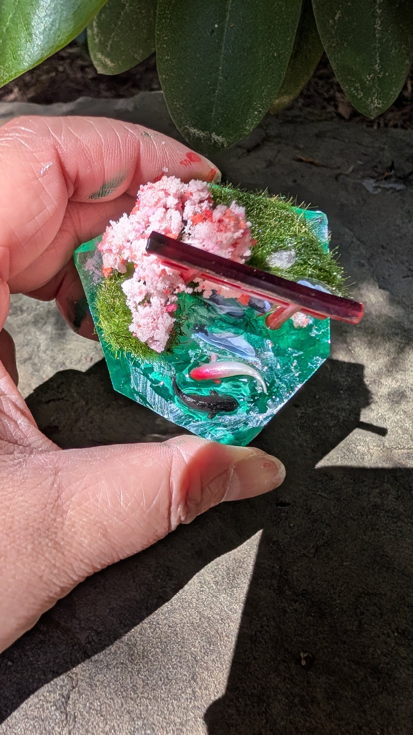 Koi Temple Spirits 55mm Diorama Kanji Chonk