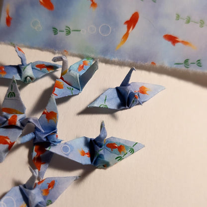 Goldfish Origami Crane Dice Set