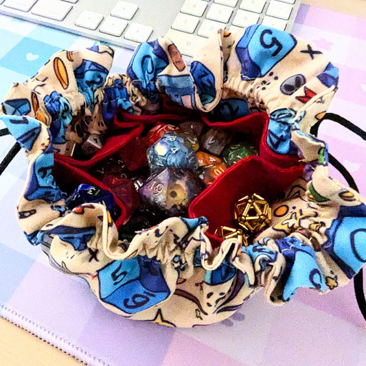 Dice Bag with Large Storage and 6 Pouches